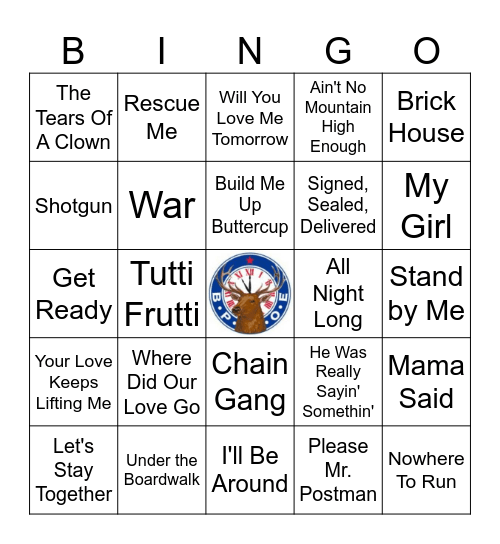 Mo Town Bingo Card