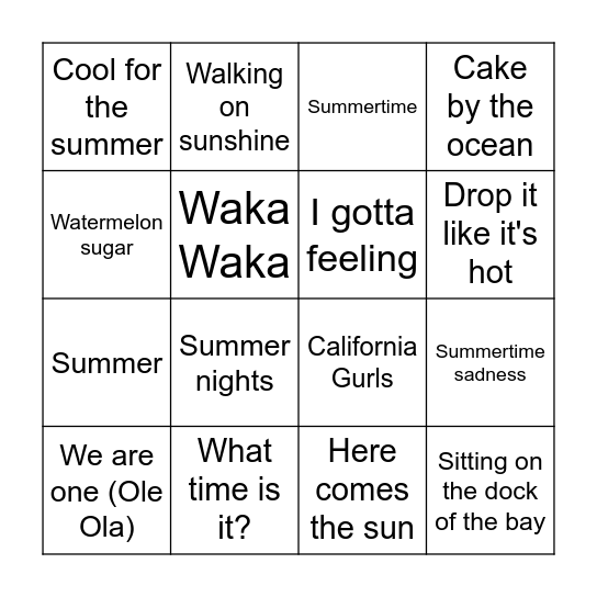 Bingo Card