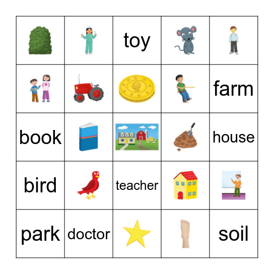 Phonics 5 - Units 1 & 2 Bingo Card
