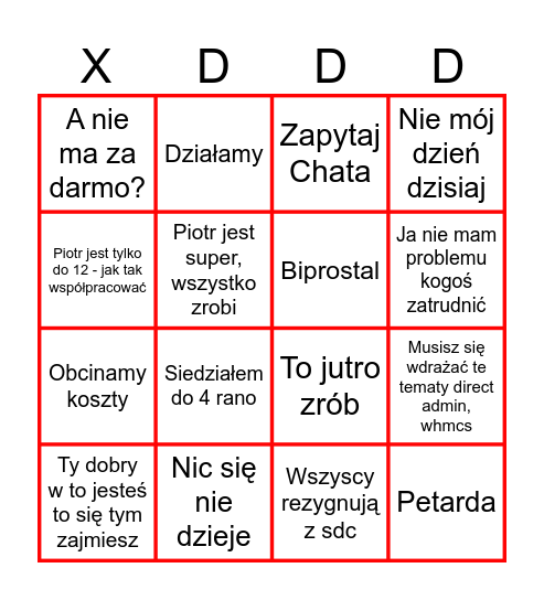 Bingo Adriana Bingo Card