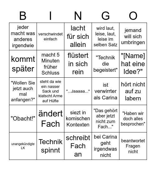 Bräuer Bingo 2: Sommer Update (es ist bewölkt) Bingo Card