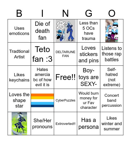 How similiar are we? Bingo Card