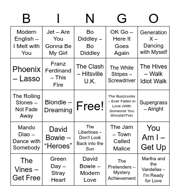Sounds Like .... Bingo Card