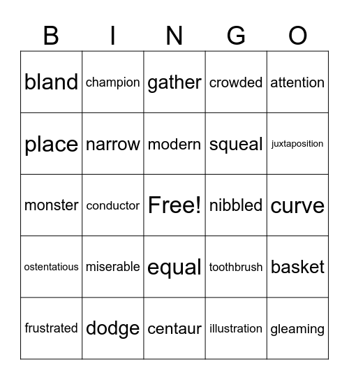 Grade 2: Phonics Bingo Card
