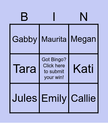 NCURA BINGO Card