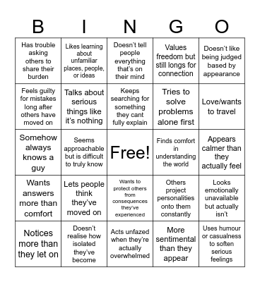 Rantaro Bingo Card