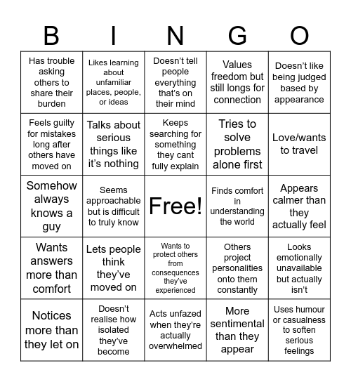 Rantaro Bingo Card