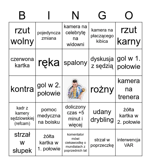 WORLD CUP Bingo Card
