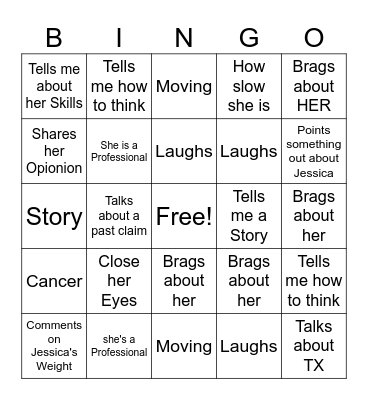 Corrine Deans Bingo Card