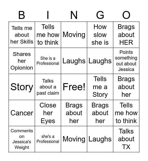 Corrine Deans Bingo Card