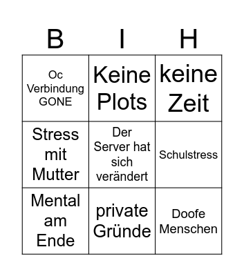Cyan Bingo Card