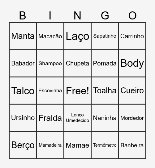 Chá da Maite Bingo Card