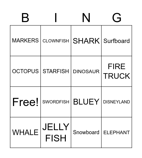 MR. DOMINGUEZ BINGO Card