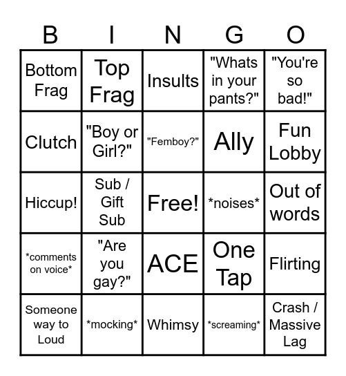 MELLOW x VALORANT Bingo Card