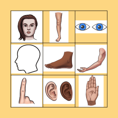 body Bingo Card