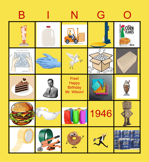 Ernest BINGO Card