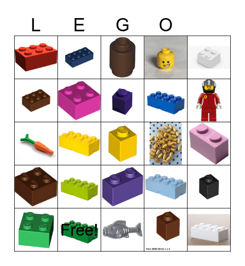 National LEGO Day Bingo Card
