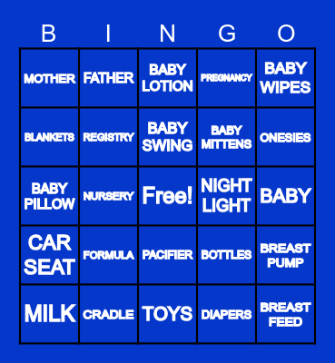 BABY BINGO Card