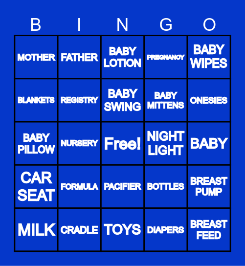 BABY BINGO Card