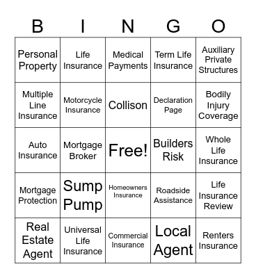 Rebecca Kassman Country Financial Bingo Card