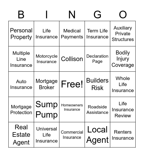 Rebecca Kassman Country Financial Bingo Card