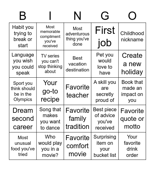 CSD Team Shenanigans! Bingo Card