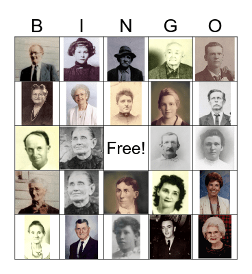 McIlroy Family Bingo Card