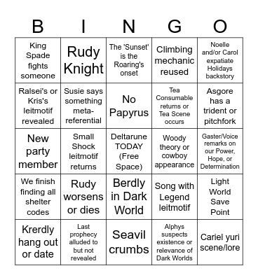 Exordius's DR Ch5 Bingo Card