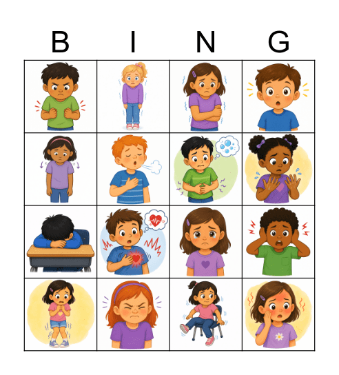 Body Clues Bingo Card