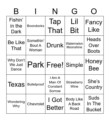 ####-COUNTRY-#### Bingo Card