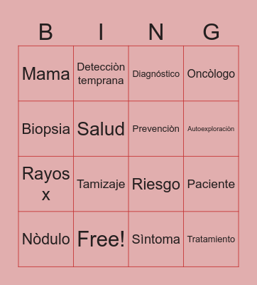 mamas Bingo Card