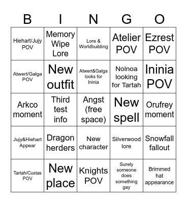 ch98 bingo Card