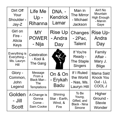 Juneteenth Bingo Card