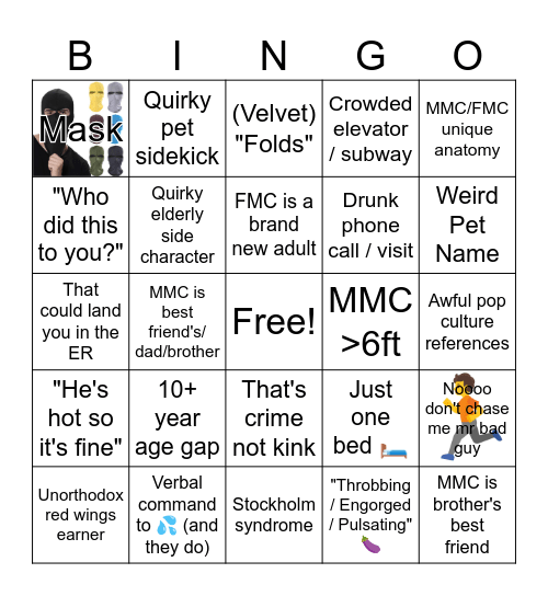 WWAFGD Book Club Bingo Card