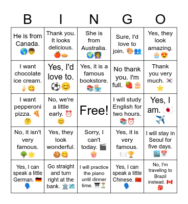 B7 A Review 1-10 Bingo Card