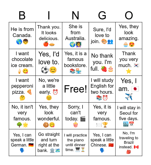 B7 A Review 1-10 Bingo Card
