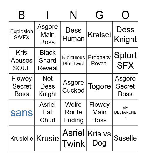 LGBTQ Bingo Card
