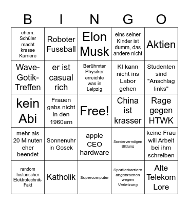 Bullshit Bingo Card