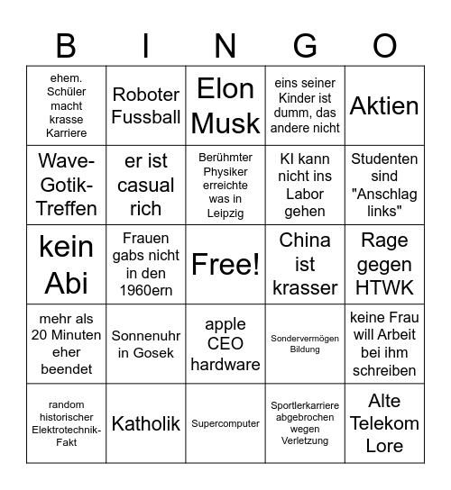 Bullshit Bingo Card