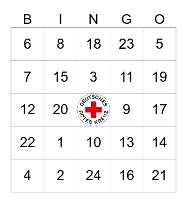 Geburtstags-Bingo Card