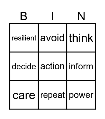 Focus 3 Units 1-4 Word formation Bingo Card