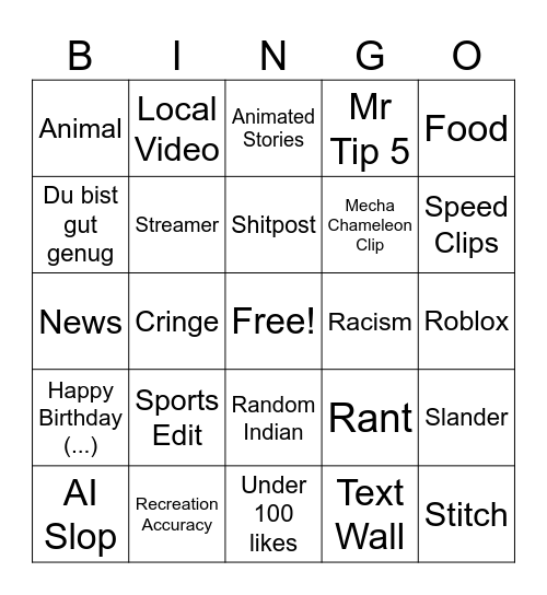 TTB Bingo Card