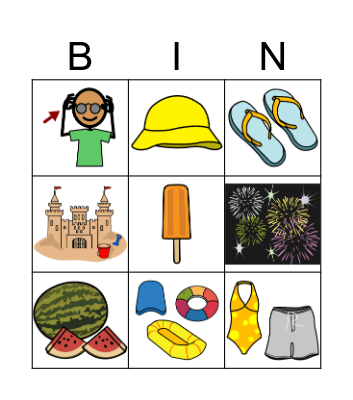 Summer Bingo Card