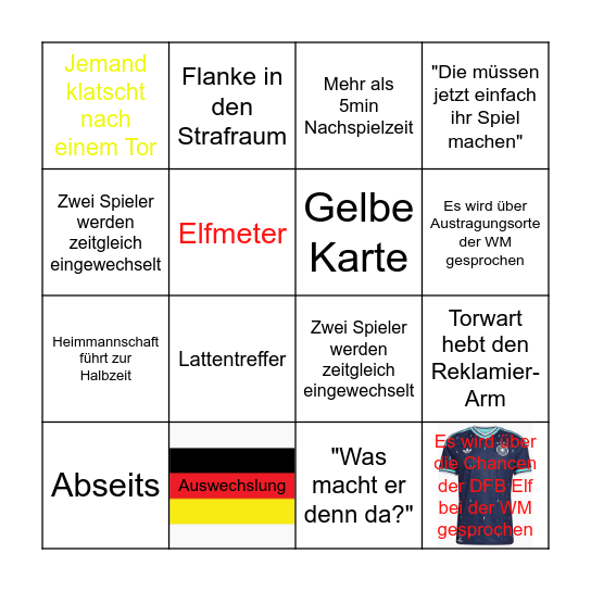 WM - Bingo Card