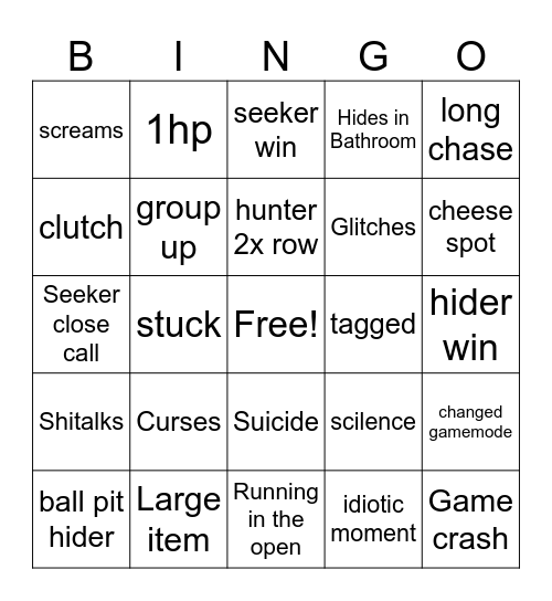 Smi77y Goofy Gorrilaz Bingo Card