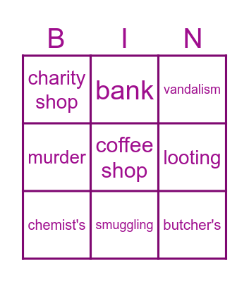 BINGO Card