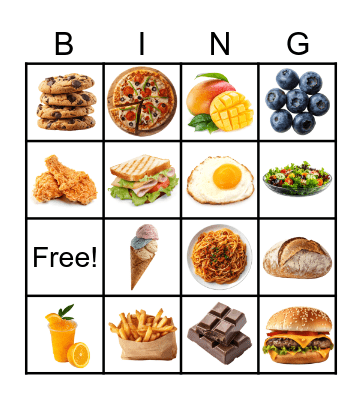 I EAT Bingo Card