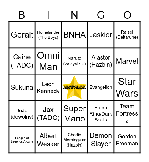 BINGO PYRKON 2026 Bingo Card