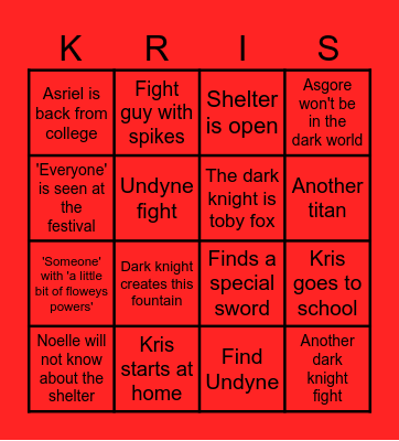 Omari's Chapter 5 predictations Bingo Card