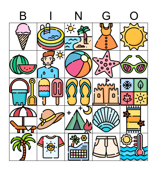 L'été Bingo Card